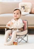 Chaise haute pliante portable pour bébés, siège rehausseur pour table à manger, voyage, camping, plage