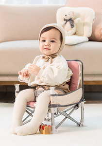 Chaise haute pliante portable pour bébés, siège rehausseur pour table à manger, voyage, camping, plage - Product Image 5