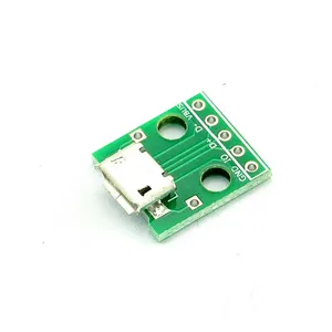 미니 USB 브레이크 아웃 보드 전원 충전 컨버터 모듈 마이크로 USB DIP 어댑터 5pin 암 커넥터 B 형 PCB 컨버터