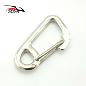 KEEP DIVING - Mosquetón de Seguridad Simple de Acero Inoxidable 316 para Escalada, Hebilla de Buceo SSA JY60W - Product Image 1