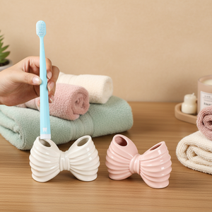 Soporte para Cepillo de Dientes Eléctrico de Cerámica Creativo con Lazo, Diseño Moderno y Simple, Decoración para Lavabo de Baño - Product Image 2
