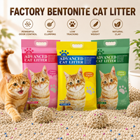 Sable sanitaire pour chats en bentonite écologique en gros, forte action désodorisante, 99 % sans poussière, agglomération rapide pour chats