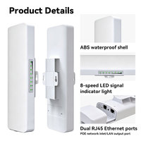 Puente Wifi de Alta Potencia SPI 300Mbps, Router CPE para Exteriores 5.8ghz, Antena Wifi CPE, P2P Nanostation M5, Certificación ICU a Prueba de Agua