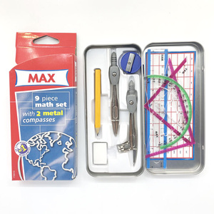 Surwin Factory Luxury 9pcs Max Metal Multi-Function Novelty Math Box Set with Logo Custom for School Grade Students - Product Image 5