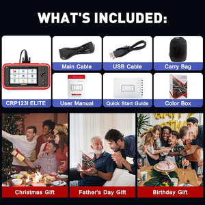 Armazém EUA LANÇAMENTO CRP123I V2.0 Quatro Sistema Auto Scan Tool com 7 Redefine Lifetime Livre Atualização - Product Image 3