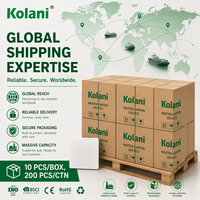 Interruptor de Pared Kolani Estándar Británico 1G2W 90x86mm Blanco Mate de 1 Grupo y 2 Vías, 10AX 250V, Panel Plano de PC