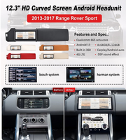 Autoradio multimédia Android avec écran de navigation intégré pour Range Rover Sport 13-17, GPS intégré, aide au recul