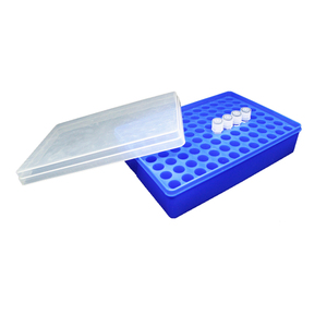 Boîte à cryovials 96 puits, conteneur de congélation en plastique avec matériau PP, support pour tubes cryogéniques, fournitures de laboratoire - Product Image 3