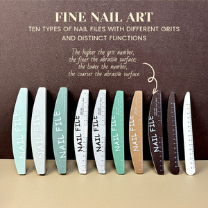 Juego Profesional de Limas para Uñas, Colores Variados, Grano <span class=keywords><strong>80</strong></span>/<span class=keywords><strong>100</strong></span>/<span class=keywords><strong>120</strong></span>/150/180, Papel de Lija, <span class=keywords><strong>Lima</strong></span> Pulidora Doble para Cutículas, <span class=keywords><strong>Lima</strong></span> de Esmeril - Product Image 1
