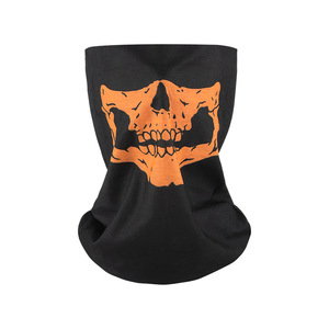 Masque de cyclisme Yueli imprimé crâne, en polyester respirant, serviette de visage d'extérieur, foulard magique, protection solaire estivale - Product Image 2