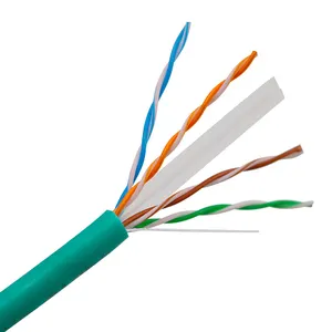 SFTP室内电缆网络电缆高质量Cat6 23AWG 0.56毫米聚氯乙烯4p双绞线电信/布线系统