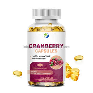 Marque privée Extrait de fruit de canneberge Santé immunitaire Vitamine C Capsules Supplément Probiotique Gélule de canneberge - Product Image 4