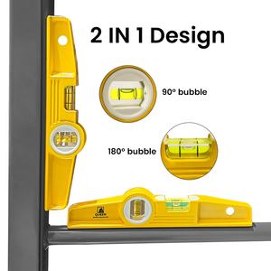 Nivel de Burbuja Magnético Mini de 25 cm LINYIQUEEN, 2 Viales, Cuerpo de Aluminio Fundido Duradero, Nivel de Burbuja Tipo <span class=keywords><strong>Torpedo</strong></span> para Andamios - Product Image 1