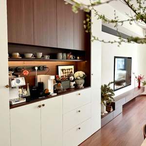 ตู้ไม้สไตล์โมเดิร์นสั่งทำพิเศษ ผลิตภัณฑ์สั่งทำระดับไฮเอนด์สำหรับตู้โชว์ห้องนั่งเล่น - Product Image 3