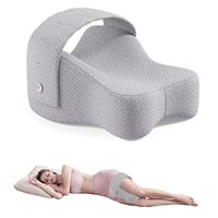 Oreiller ergonomique en mousse à mémoire de forme pour les jambes, design plus long et plus large, soutien pour les genoux pour dormeurs latéraux, avec housse amovible