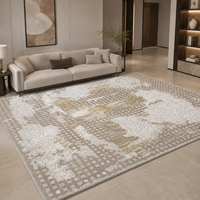 Tapis fait main sur mesure en laine, bambou, soie et fil doré, toutes tailles, design moderne et luxueux, tapis sculpté 3D pour hôtel et villa