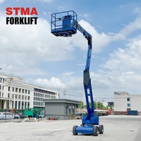 Plateformes élévatrices à ciseaux électriques STMA de 16 mètres (50 pieds) et 230 kg, télescopiques, pour entrepôts, travaux extérieurs et construction