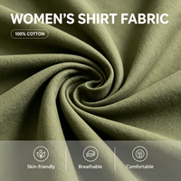 Chemisier Vert Mousse Boutonné pour Femme Coupe Ample Manches Longues Patte de Boutonnage Sept Boutons Commande en Gros Style Chic pour le Week-end