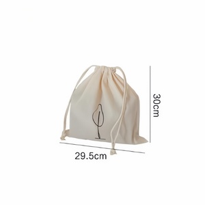 Sac de voyage classique en coton écologique sur mesure, avec cordon de serrage réglable, anti-poussière, impression typographique, broderie, cadeau - Product Image 3