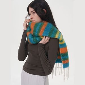 Bufanda de Cachemira Sintética a Cuadros Colorida, Gruesa y Cálida para Invierno, Chales y Accesorios de Pashmina para Mujer - Product Image 3