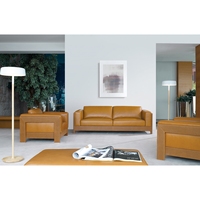 Ensemble de canapés de salon de luxe en cuir PU de haute qualité, design moderne, couleurs personnalisées, logo ARREDAMENTI, modèle 0331A pour hôtels/villas