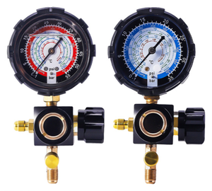 मैनुअल टिकाऊ प्लास्टिक घरेलू उपयोग प्रशीतन दबाव गेज एकल 1/4 "एयर कंडीशनर के लिए sae r22/r134a/r410a/r410a - Product Image 6