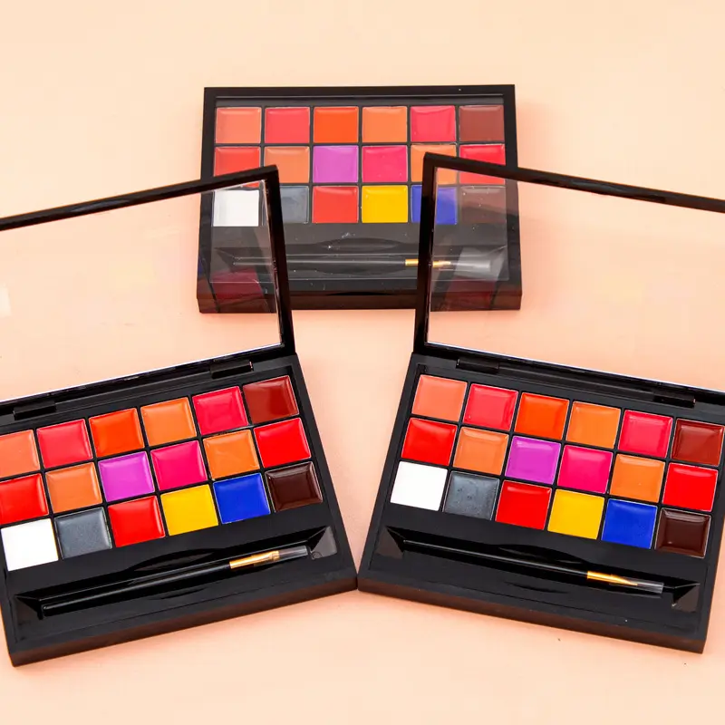 Trang Điểm Chuyên Nghiệp Lip Stick Palette 18 Màu Mỹ Phẩm Matte Lip Cream Palette Lâu Dài Không Thấm Nước