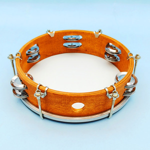 Wholesale 8 Inch Adjustable Walnut-Colored Hand <b>Drum</b> Wood Chamber Hand <b>Drum</b> Xinjiang Dance Accompaniment Performance - Product Image 2