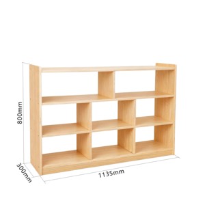 Mobiletto portaoggetti in legno per bambini, mobiletto angolare combinato per area gioco, giocattoli <span class=keywords><strong>Montessori</strong></span> - Product Image 2