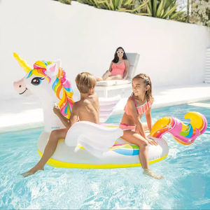 Bouée de natation <span class=keywords><strong>gonflable</strong></span> en PVC pour enfants de 3 à 10 ans, avec coussinets sous les aisselles épaissis, motifs dinosaure et licorne de dessin animé, sécurité piscine - Product Image 3
