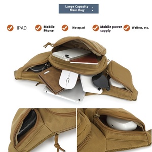 Sac de taille tactique multifonctionnel pour hommes, vente en gros d'usine, sac invisible pour armes à feu, résistant à l'usure, durable, pour l'extérieur - Product Image 4