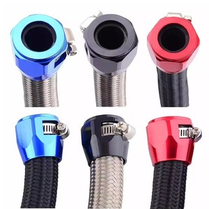 สำหรับแคลมป์รัดสายอลูมิเนียม AN4 AN6 AN8 AN10 AN12 สีแดง สีฟ้า สีดำ สีเงิน สีม่วง สีทอง สำหรับการดัดแปลงรถยนต์ การปรับปรุงใหม่ การอัพเกรด - Product Image 4
