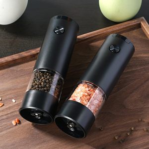 Molinillo Eléctrico de Sal y Pimienta Negro, Recargable, Ajustable en Grosor, Ecológico, de Plástico de Grado Alimenticio - Product Image 5