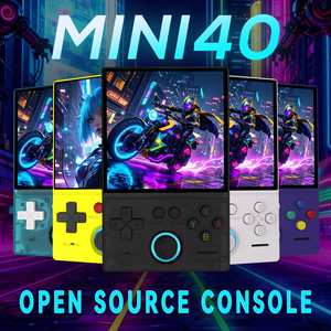 MINI40 เรโทรคอนโซลเกมพกพา 64G 18000+ เกม หน้าจอ IPS HD ขนาด 4.0 นิ้วอุปกรณ์เล่นเกมวิดีโอโอเพ่นซอร์ส ลินุกซ์ ซิสเต็ม คอนโซล - Product Image 2