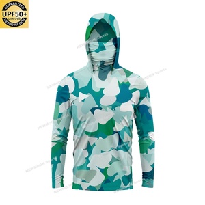 เสื้อเชิ้ตยุทธวิธีป้องกันรังสียูวี UPF 50+ แห้งเร็ว สีเขียวนีออน ระบายอากาศได้ดี เสื้อตกปลาผู้ชาย เสื้อคลุมลายพรางสำหรับตกปลา แบบสั่งทำได้ - Product Image 3