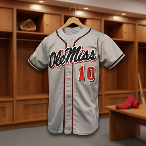 Custom Applique Embroidered Breathable Plus Size Baseball Jersey Tackle Twill Name/Numbering 100% Polyester Men's - Product Image 3