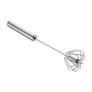 Semi Automatic Egg Beater Stainless Steel Manual Rotary Kitchen Egg Mixer Hand Operated For Whisking Eggs - Product Image 5