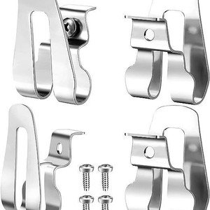 Universal <b>Tool</b> Belt Buckle Silver Drill Holder Hook With Screws For Power <b>Tools</b> <b>Storage</b> Home Use - Product Image 2