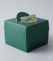 FAVORCRAFTS Emballage personnalisé pliable avec poignée pour gâteaux en éponge de 6 à 8 pouces, biodégradable, pour anniversaires, festivals, mariages, anniversaires de mariage, boulangeries