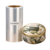 Film rétractable POF recyclable OEM ODM haute transparence, résistant aux perforations, livraison rapide pour l'emballage de boîtes cadeaux de gâteaux de lune