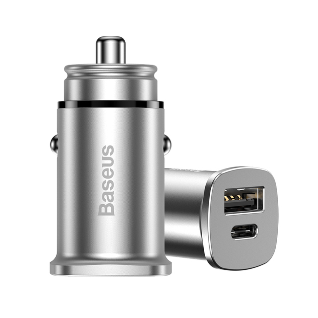 30W PPS BS C15C Smart Type C USB Car Charger Quick Charging Car Adapter for Mobile Phones