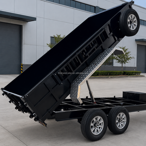 Remolque Agrícola de Dos Ejes para Tres Caballos, Envío en 7 Días, Nuevo, Capacidad de Carga de 4800 kg, Frenos Eléctricos, Acero Hidráulico, 14x6 pies - Product Image 1