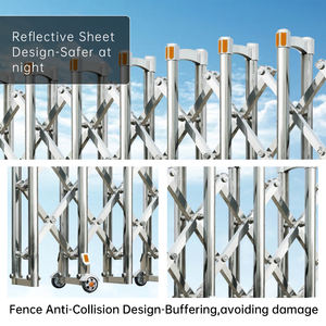 Barriere di Sicurezza Scorrevoli Retrattili in Acciaio Inossidabile, Robuste, per il Controllo della Folla e la Sicurezza Stradale nelle Scuole - Product Image 2