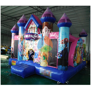 Château Gonflable Princesse avec Impression de Personnages et Tours Roses pour Fêtes d'Enfants, Événements et Location Commerciale – Équipement de Jeu - Product Image 2