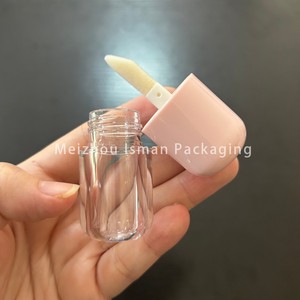 ISMAN Kids 4ml Tube de brillant à lèvres rose en forme de capsule, grand applicateur, flacon vide en plastique, vente en gros, logo personnalisé, marque privée, professionnel - Product Image 6