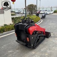 Chargeuse compacte sur chenilles de bonne qualité, mini-chargeuse compacte, chargeuse compacte multifonctionnelle pour travaux de terrassement, grande chargeuse compacte