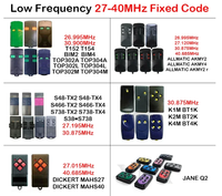 Télécommande basse fréquence 26 MHz-41 MHz, duplicateur 40,665 MHz 26,995 MHz, code fixe, ouvre-porte de garage sans fil portable