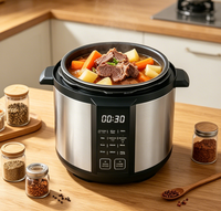 Autocuiseur de riz automatique en alliage d'aluminium 5L (900W) / 6L (1000W) avec contrôle tactile, fonctions maintien au chaud et sauté/cuisture, pour la cuisson en vrac