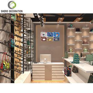 Exhibidores de Ropa de Lujo, Estantes para Exhibición de Zapatos, Vitrina Moderna para Bolsos con Soporte de Metal para Exhibición en Tiendas - Product Image 2