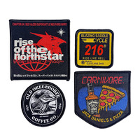 Écusson tissé personnalisé avec logo d'équipe, logo de club à coudre ou à repasser, badge brodé, applique en tissu pour le sport